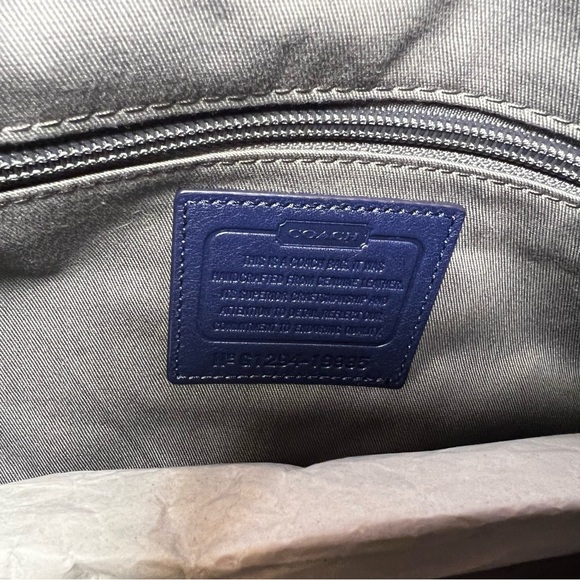 NWT Coach Navy/Pink/Brown Large Tote Bag - Picture 5 of 7